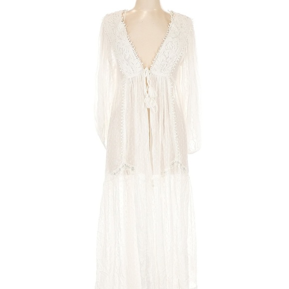 Free People Other - Free People Ivory Lace Swim Coverup